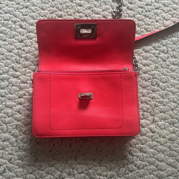 Milly Pink Leather Crossbody Clutch - Picture 4 of 12